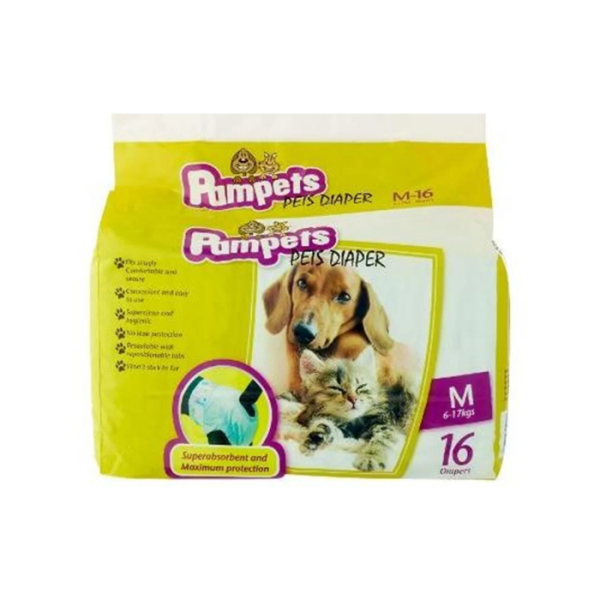 PAMPETS Female Diapers - M