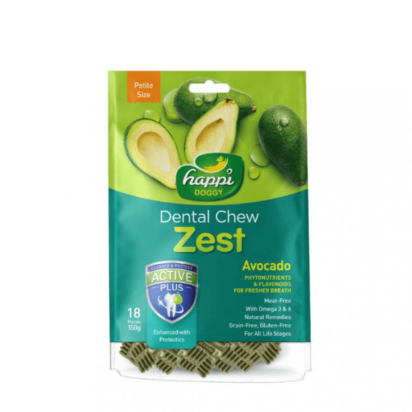 HAPPI DOGGY Dental Chew Zest Avocado Petite Size 150g