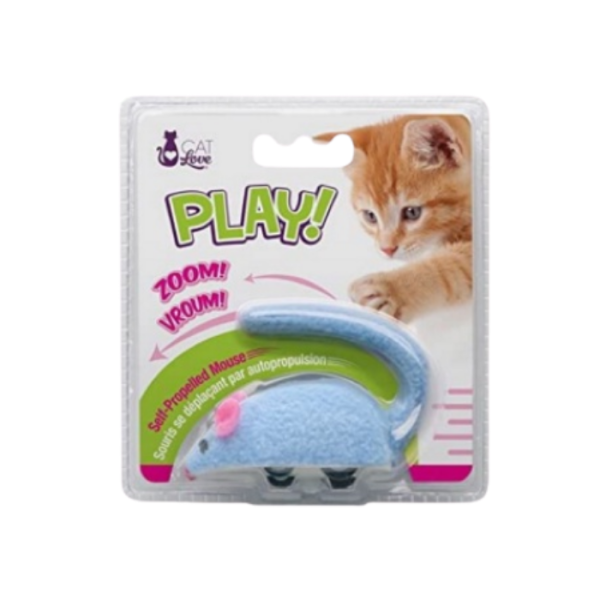 CAT LOVE Play Speedy Mouse (Blue)