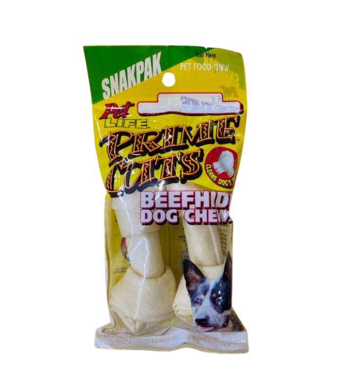 118502224_PET_LIFE_Prime_Cuts_Knotted_Bone_4_5__2pcs_1742786159.png PET LIFE Prime Cuts Knotted Bone 4.5" 2pcs - Image 1