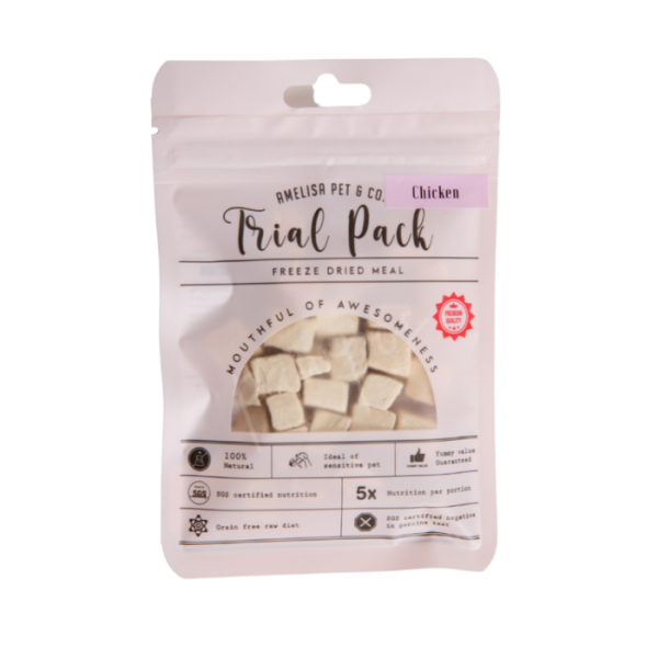 AMELISA Freeze Dried Treat Trial Pack Chicken 10g