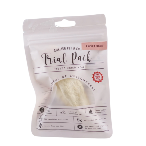 AMELISA Freeze Dried Treat Trial Pack Chicken Breast 10g