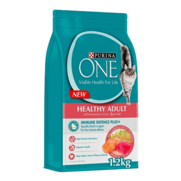 PURINA ONE Healthy Adult with Salmon and Tuna 1.2kg