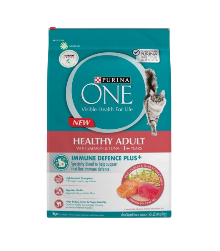 PURINA ONE Healthy Adult with Salmon and Tuna 6.6kg - Image 1