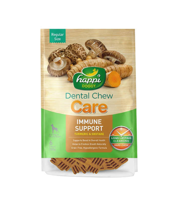 HAPPI DOGGY Hard Chew Care Immune Support Regular 150g - Image 1