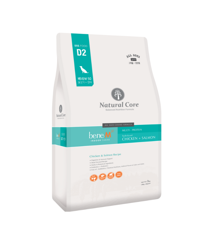 1274086_NATURAL_CORE_Dog_Bene2_M50_Organic_Skin_Care_Chicken_Salmon_2kg_1742798746.png NATURAL CORE Dog Bene2 M50 Organic Skin Care Chicken & Salmon 2kg - Image 1