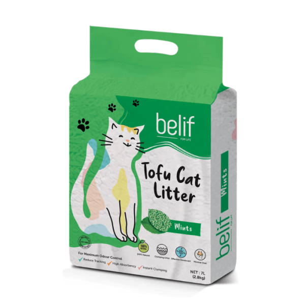 BELIF Tofu Cat Litter Mint 2.8kg/7L