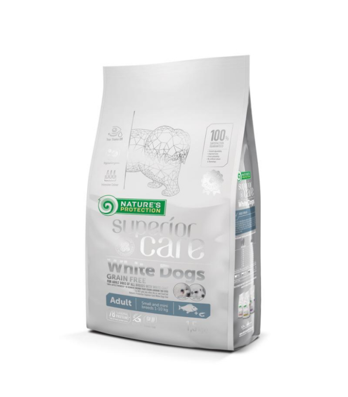 SUPERIOR CARE White Dog GF Insect Adult Small Breed 1.5kg - Image 1