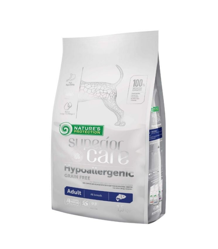 SUPERIOR CARE White Dog GF Herring Adult Small Breed 1.5kg - Image 1