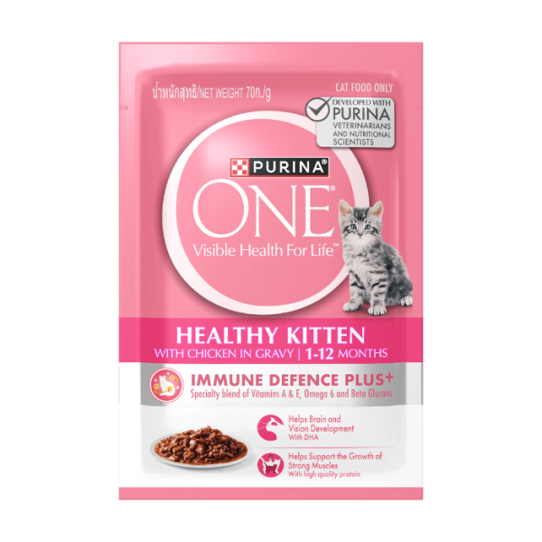 PURINA ONE Kitten Chicken Pouch 85g /NEW 70G