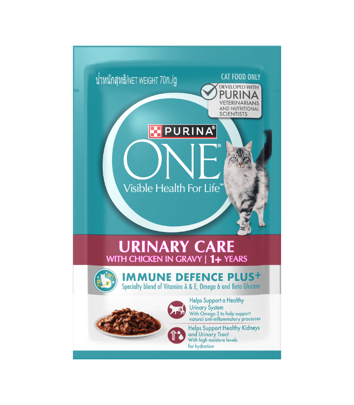 PURINA ONE Adult Urinary Care Chicken Pouch 85g /NEW 70G - Image 1