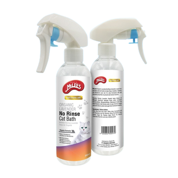 MCLEE'S Organic Lavender No Rinse Cat Bath 250ml