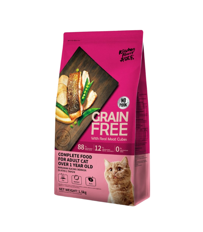 KITCHEN FLAVOR Cat Grain Free Complete Food For Adult 1.5kg - Image 1
