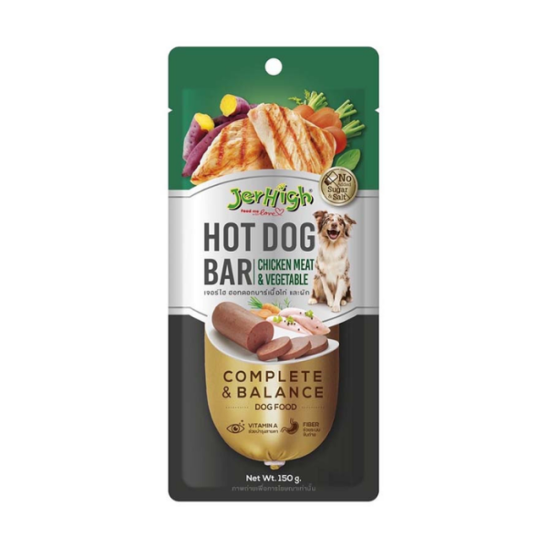 JERHIGH Hot Dog Bar Chicken Meat & Vegetable 150g