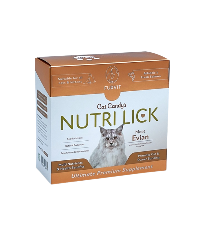 FURVIT Nutri Lick Cat Candy's Supplement - Salmon 200g - Image 1