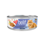 BELIF White Meat Tuna & Shrimp & Calamari in Gravy 80g