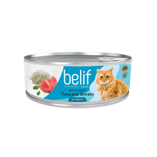 BELIF White Meat Tuna & Shirasu in Gravy 80g