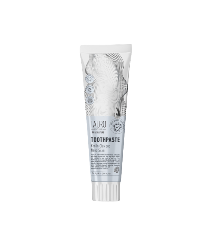TAURO PRO Line Pure Nature Toothpaste with Shite Clay Kaolin - Zeolite Silver Nanopasticles 100ml - Image 1