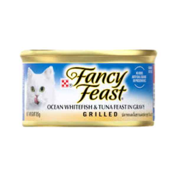 FANCY FEAST Grilled Ocean Whitefish & Tuna Feast in Gravy 85g