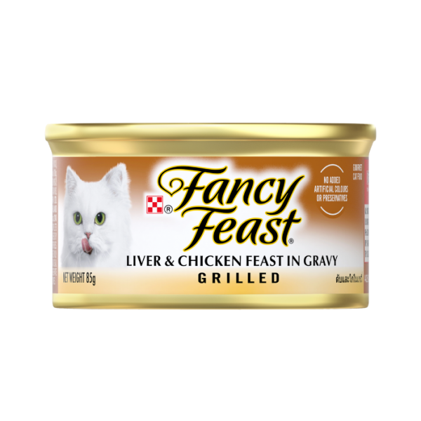 FANCY FEAST Grilled Liver & Chicken Feast in Gravy 85g