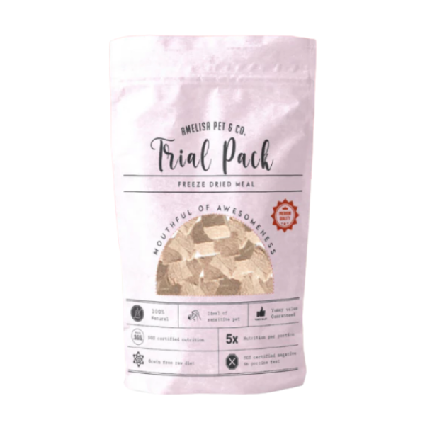 AMELISA Freeze Dried Treat Trial Packs Lamb 10g