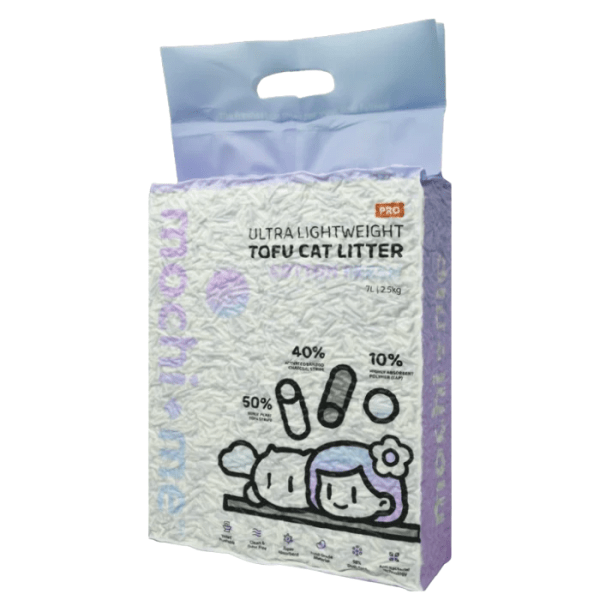 MOCHI + ME Ultra Lightweight Tofu Cat Litter Cotton Fresh Scented 2.5kg/7L