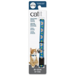 CATIT Adjustable Nylon Collar Blue w/Pink Bows 20-33cm