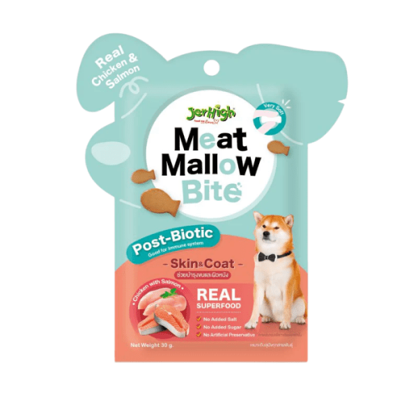 JERHIGH Meat Mallow Chicken & Salmon ( Skin & Coat) 30g
