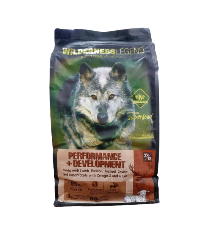 WILDERNESS LEGEND 28/15 Dog Performance & Development Lamb & Venison 4kg - Image 1