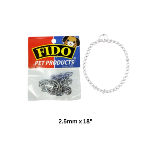 FIDO Choke Chain 2.5mm x 18" - (CD18)