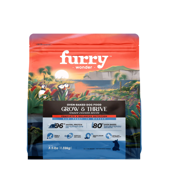 240572_FURRY_WONDER_Grow_Thrive_Oven_Baked_Tender_Chicken_Recipe_Puppy_Diet_1_59kg_1742892852.png FURRY WONDER Grow & Thrive Oven-Baked Tender Chicken Recipe-Puppy Diet 1.59kg - Image 1