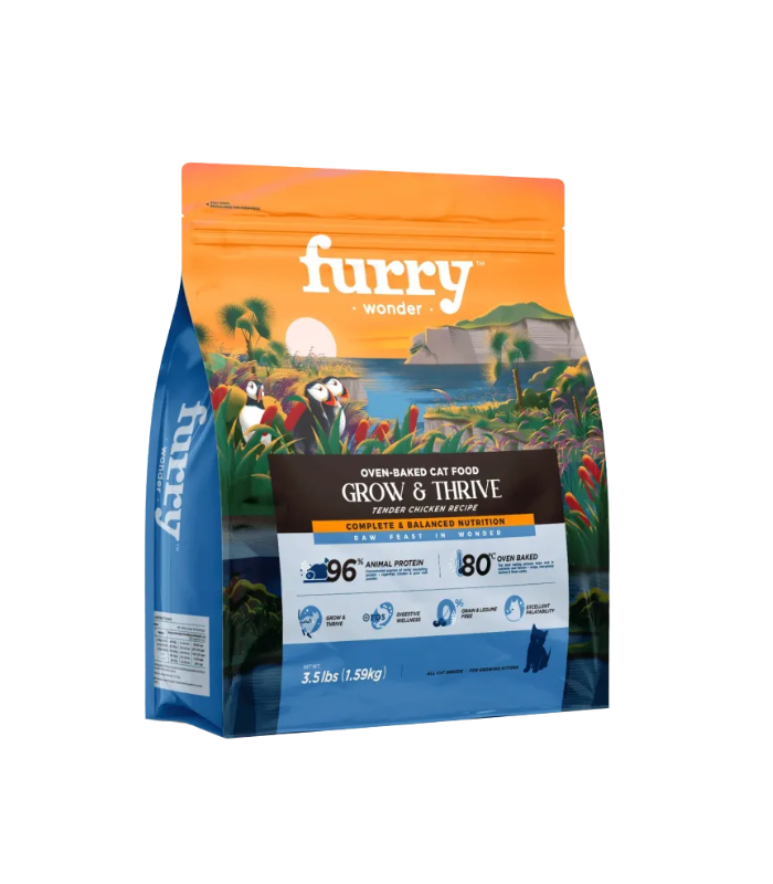 240575FURRY_WONDER_Grow_Thrive_Oven_Baked_Tender_Chicken_Recipe_Kitten_Diet_1_59kg_1742893146.png FURRY WONDER Grow & Thrive Oven-Baked Tender Chicken Recipe- Kitten Diet 1.59kg - Image 1