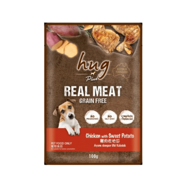 HUG Plus Pouch Chicken with Sweet Potatoes 100g