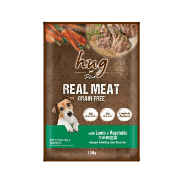 HUG Plus Pouch with Lamb & Vegetables 100g