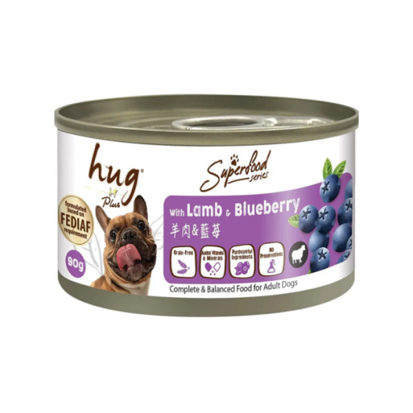 HUG Plus Superfood with Lamb & Blueberry 90g