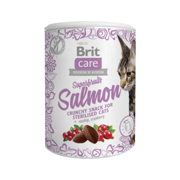 BRIT CARE Cat Snack Superfruits Salmon 100gm