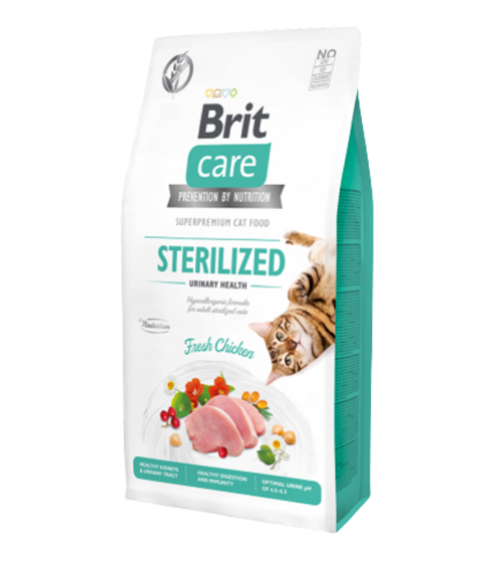 BRIT CARE Cat Grain-Free Sterilized Urinary Health 2kg - Image 1