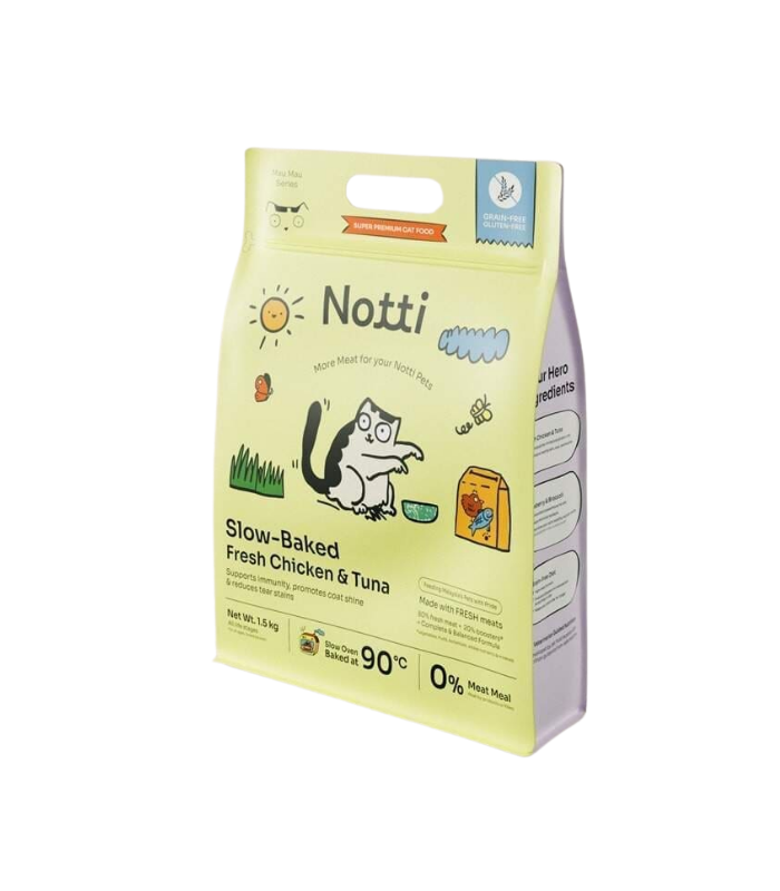 NOTTI Cat Slow - Baked Fresh Chicken & Tuna 1.5kg - Image 1