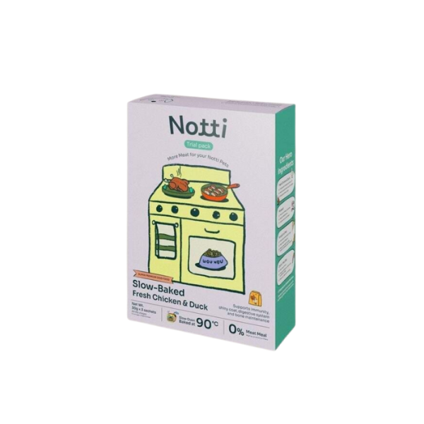 NOTTI Dog Slow-Baked Fresh Chicken & Duck Trial Kit 90g