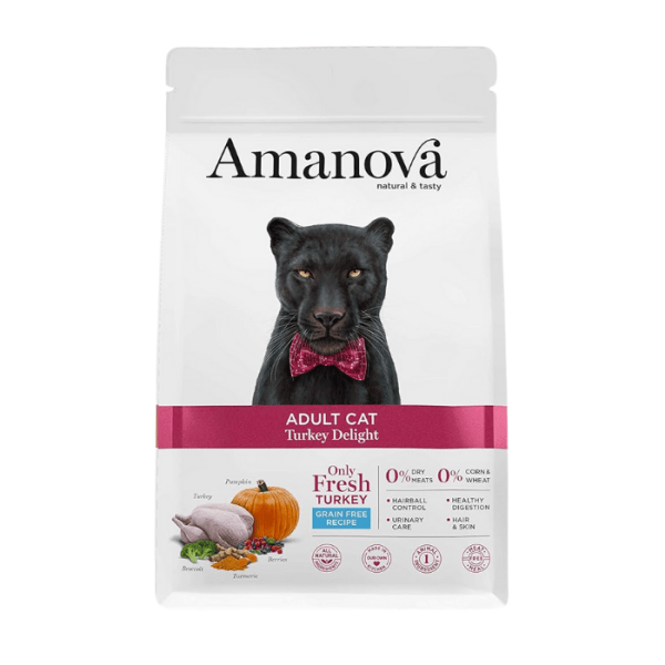 AMANOVA Adult Cat Turkey & Pumpkin No Grain 1.5kg