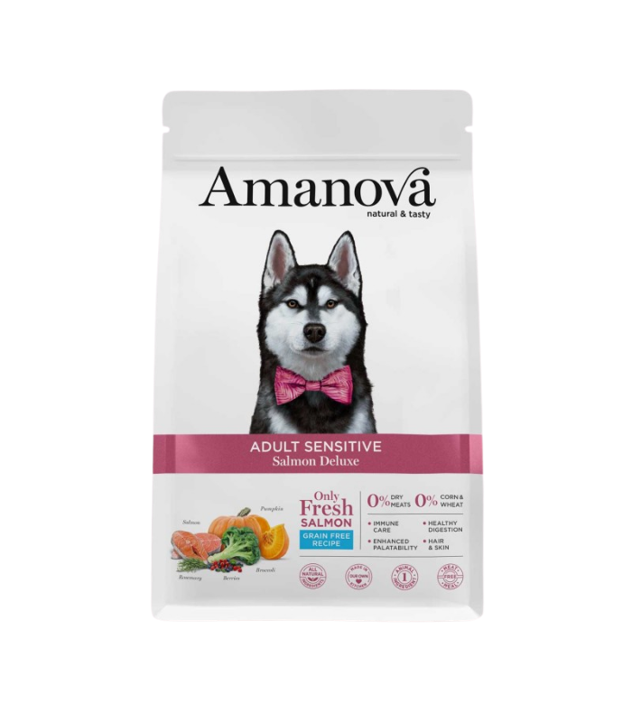 AMANOVA Adult Sensitive All Breeds Salmon & Pumpkin 10kg - Image 1