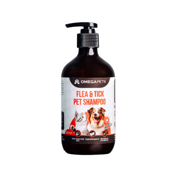 OMEGAPETS Flea and Tick Shampoo 500ml