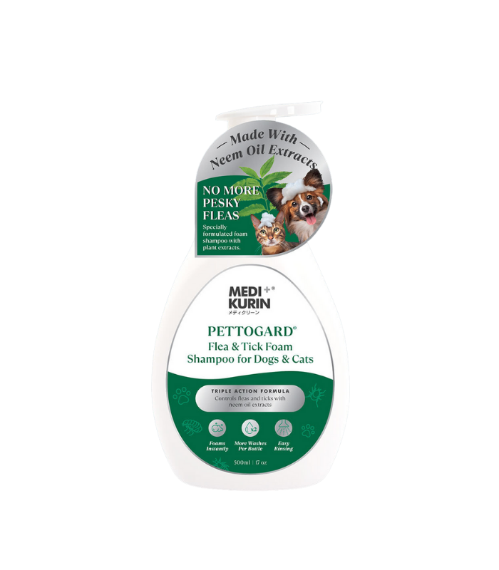 250174_PETTOGARD_Flea_Tick_Foam_Shampoo_for_Dogs_Cats_500ml_1742358242.png PETTOGARD Flea & Tick Foam Shampoo for Dogs & Cats 500ml - Image 1