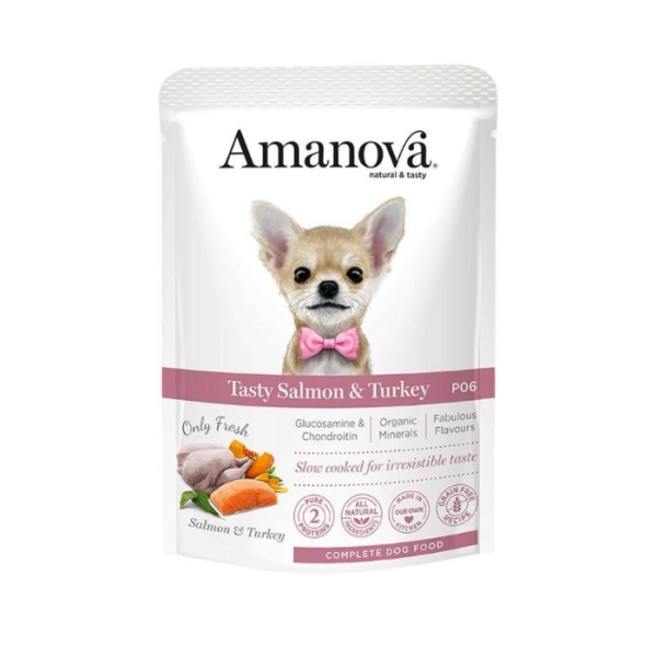 AMANOVA Pouch Adult Tasty Salmon & Turkey 100g