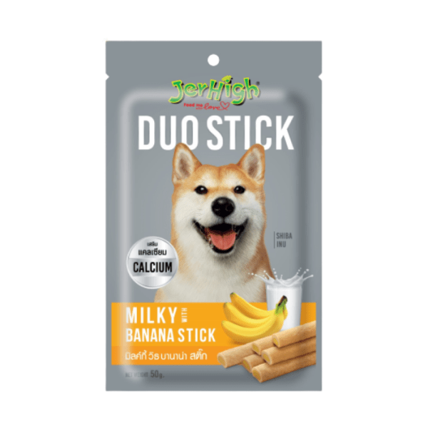 JERHIGH Duo Stick Milky with Banana Stick 50g