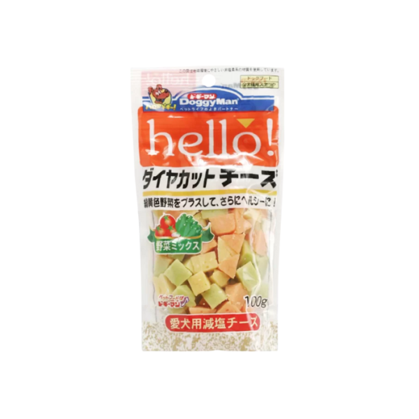 DOGGYMAN Hello! Diamond Cut Cheese Vegetables Mix 100g