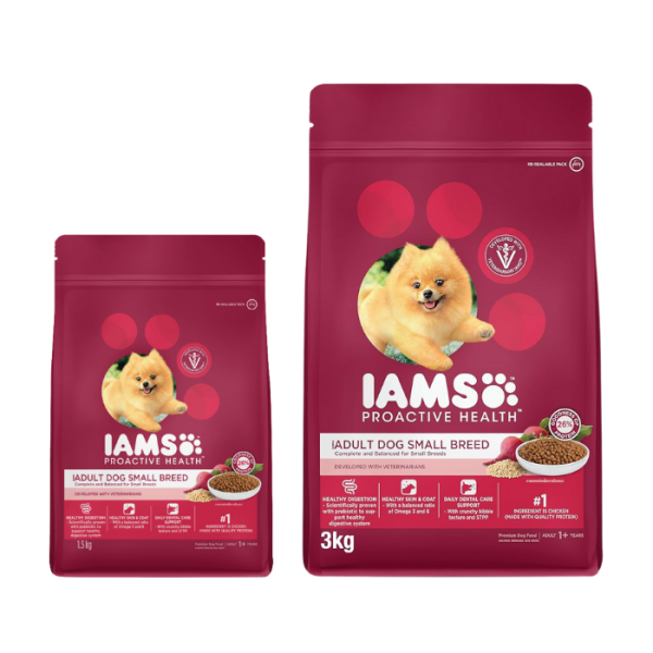 IAMS DOG ADULT SMALL BREED 1.5KG 3KG