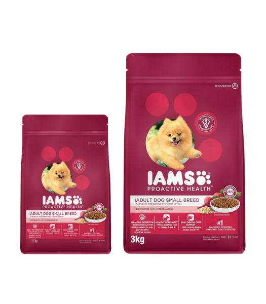 IAMS DOG ADULT SMALL BREED 1.5KG 3KG
