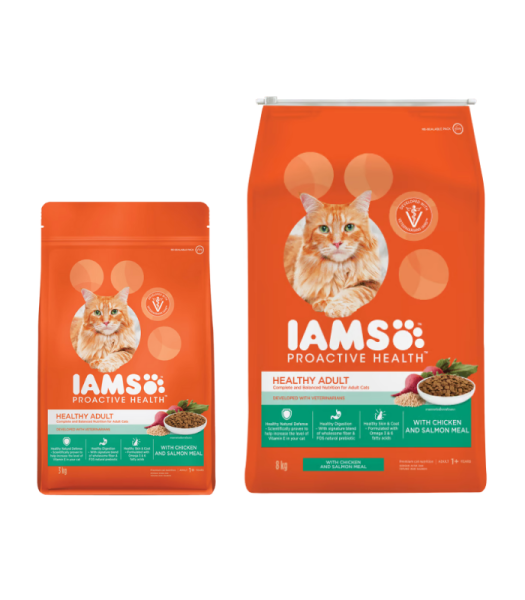 IAMS PH ADULT WITH CHICKEN & SALMON 3KG 8KG
