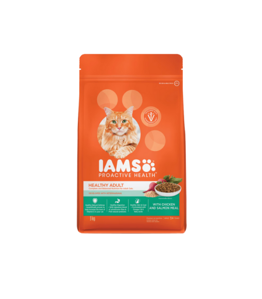 IAMS PH ADULT WITH CHICKEN & SALMON 3KG 8KG - Image 2